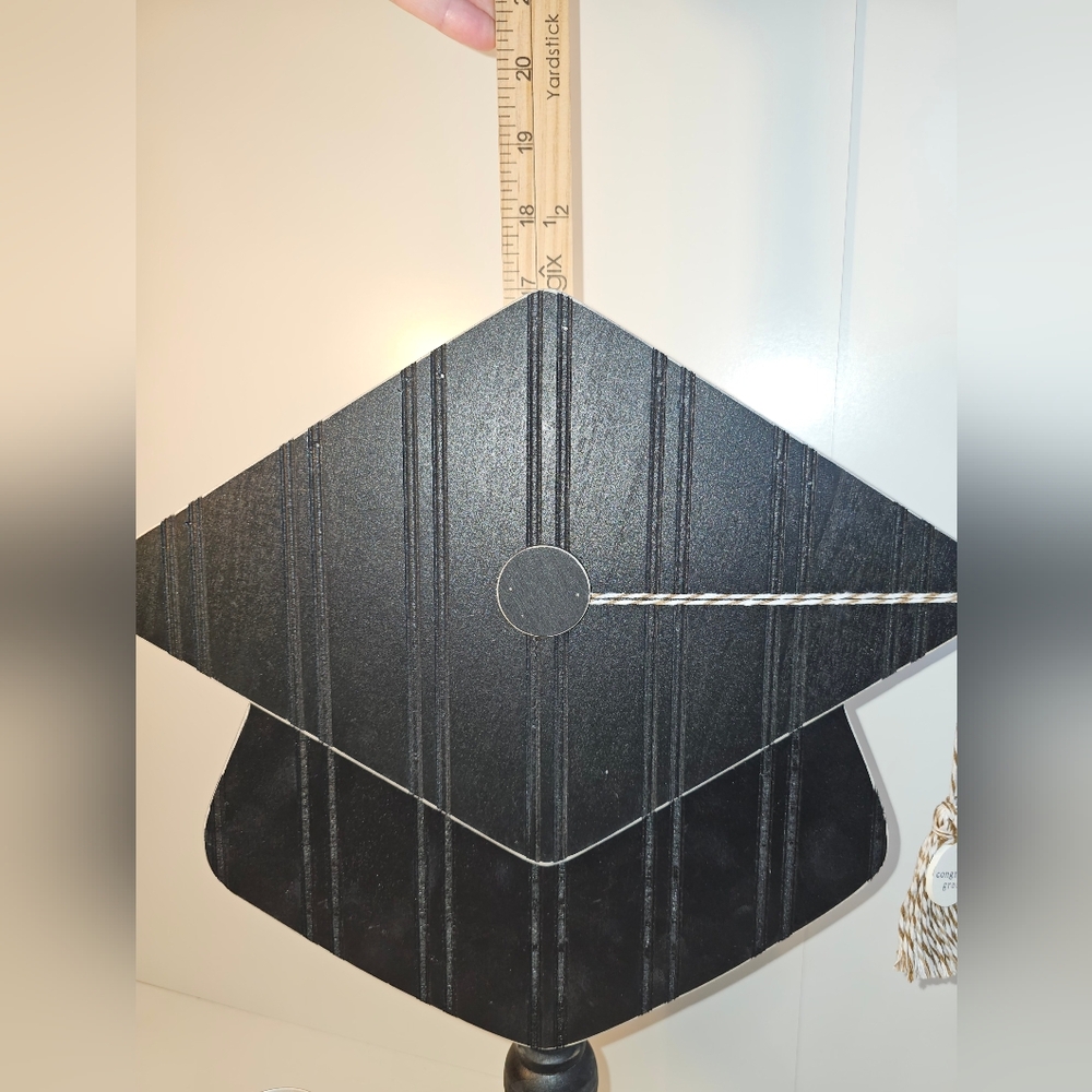 Glory Haus Black Wood Graduation Cap Accent Decor - Picture 4 of 9